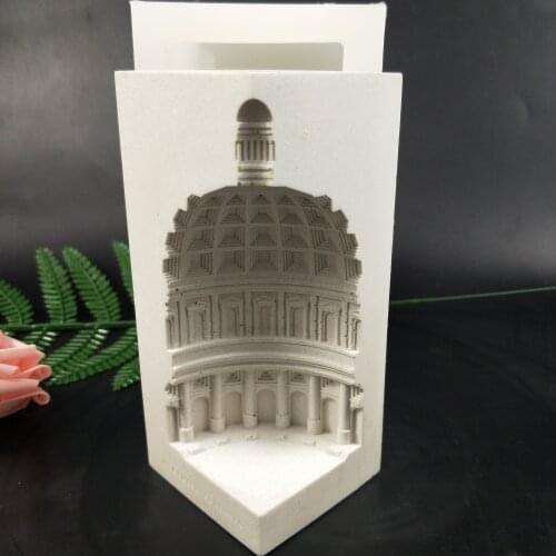 Silicone Cement Mold Creative European Architectural Design Concrete Craft Home Decoration Molds Tool SN0159