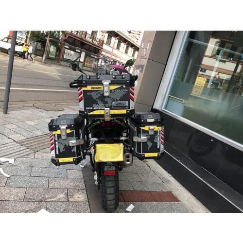 Car Styling and Decals Motorcycle Racing Side Box Tail Box Decorate Stickers for Excelle Loboo Mark Super Adventure Discovery