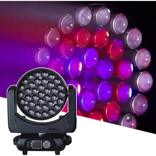 LED 37x15W Perfect Zoom Wash Color Mixed Moving Head Light LED Beam Wash Stage DJ Disco Christmas Effect Light DMX512 Control
