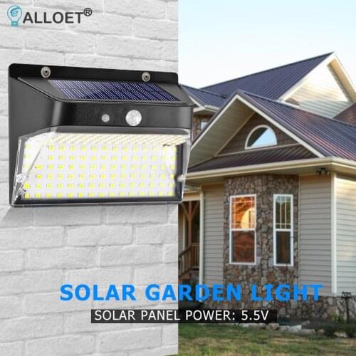 Solar Powered 196 LED Road Lamp Outdoor Waterproof Pathway Sensor Wall Lights Multifunction LED Night Solar Garden Light