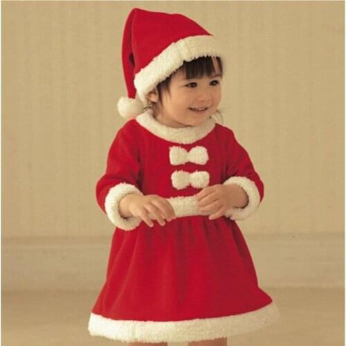 UNIKIDS 2016 New Baby Girls Winter Christmas Dress Boys Christma Romper Kids New Year Clothing