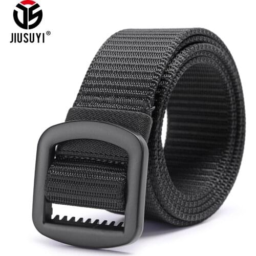 Military Tactical Designer Belt Adjustable Thick Nylon Belt Metal Buckle Army Airsoft Paintball Combat Heavy Duty Waistband Men
