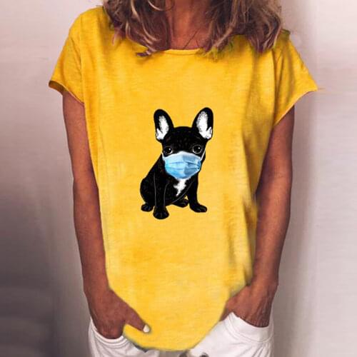 BAMBOOBOY New Women Animal Print Short Sleeve Casual Fit T-shirt Female Top FC931