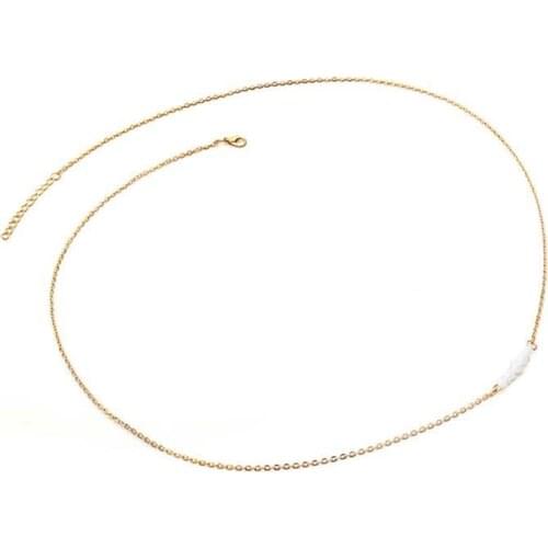 1pc Waist Chain Fashion Fake Pearl Decor Belly Chain Beach Bikini Chain For Women Ladies Girl Party Dress Up Jewelry Accessories