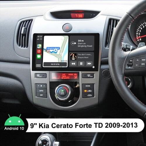 9"Autoradio 1Din Android 10 Car Stereo Radio 4GB 64GB Head Unit Carplay 4G For Kia Cerato Forte TD 2009-2013 Multimidia Player