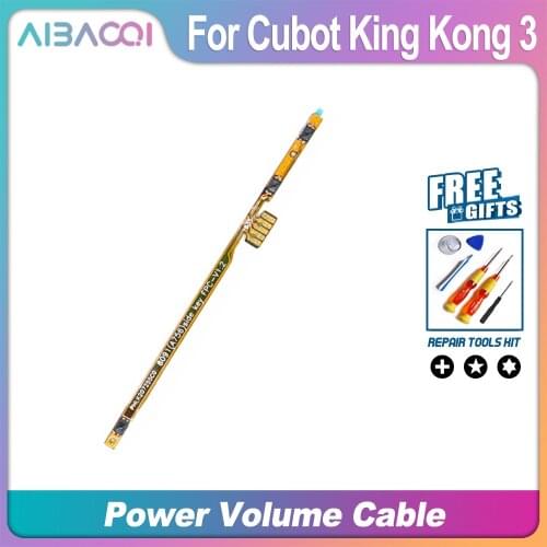 AiBaoQi New Original power on/off+volume FPC Key up/down button flex cable FPC For Cubot King Kong 3/Kingkong 3 Phone