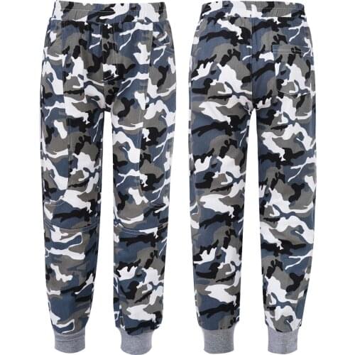 Camouflage Boys Cargo Pants Spring Autumn Trousers Casual Kids Sport Pants with Multi-pockets Teenage Children Clothes For Boys
