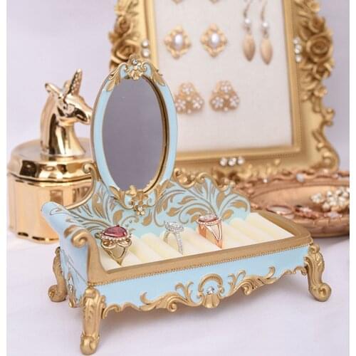Sofa Couch Ring Jewelry Display Stand Holder Rack Wedding Decor Jewelry Organizer