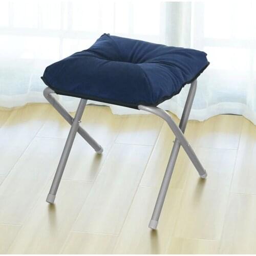 Household Cloth Art Footrest Simple Foldable Thicken Change Shoes Bench Multi-function Small Sofa Stool Portable Leisure Stool