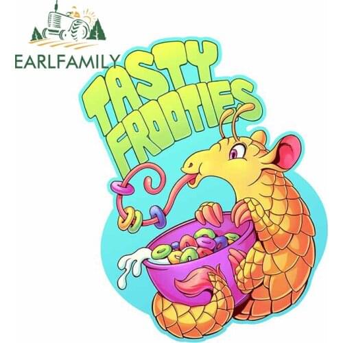 EARLFAMILY 13cm x 12.9cm ForTasty Frooties Vinyl Decal Laptop Motorcycle Helmet VAN RV Windshield Scratch-proof Car Stickers