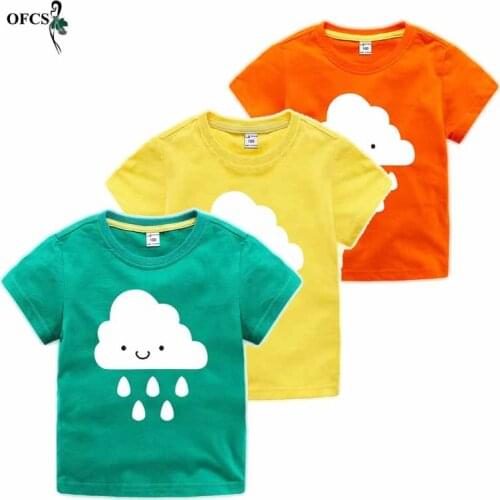Fashion Cotton short sleeves Boys Girls T-Shirts Children Kids Cartoon T shirts Baby Teenager Child Tops Clothing Tee 18M-12Year