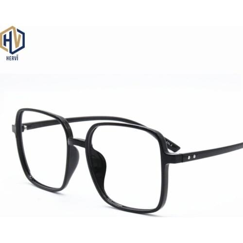 Fashion Oversized Glasses Frame Female Men Square Eyeglasses Frames Transparent Lens Retro Eyewear Multi-color Optional