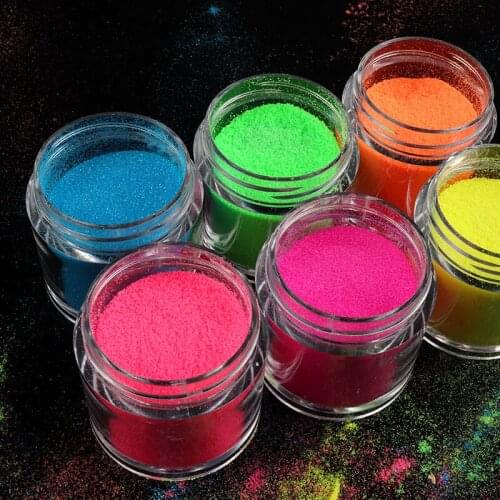 Neon Glitter Ombre Nail Art Decorations Shiny Candy Sugar Powder For Nail Design UV Gel Polish Manicure Tips Neon Pigment Dust