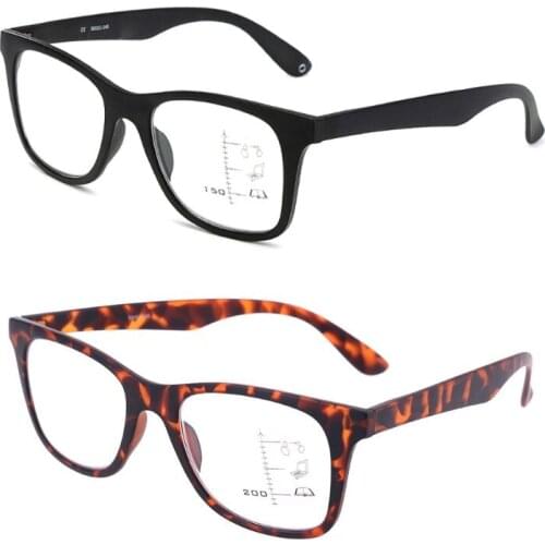 Reading Glasses Progressive Multifocal Glasses Frame Unisex Near Far Sight Diopter Eyewear 2XPC