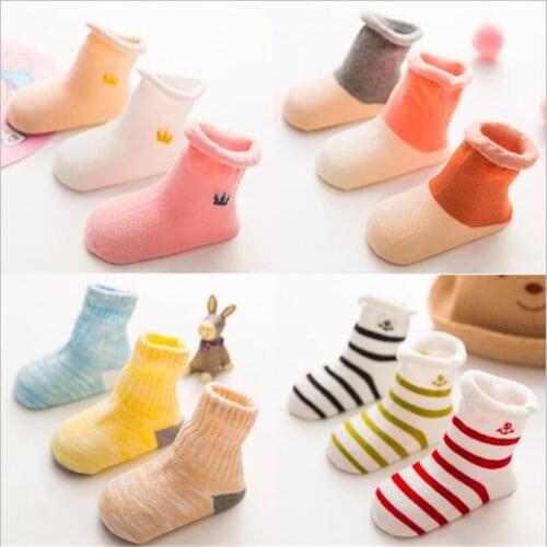 0-3 Year 3 Pairs Pack Wholesale Baby Socks Childrens Socks Breathable Boys Girls Kids Socks Infants Cotton Socks