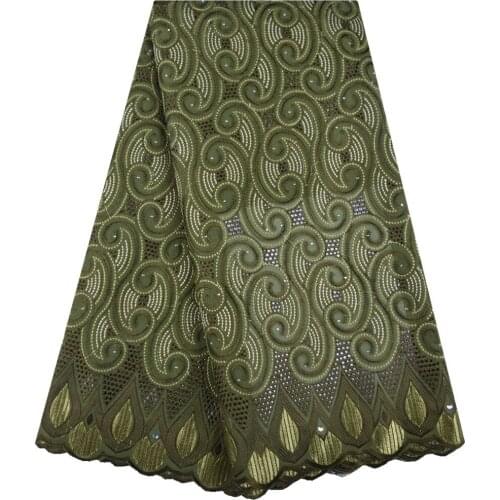 Swiss Cotton Lace Fabric With Stones Nigerian Dry Cotton Cord Lace Fabric High Quality African Guipure Fabric For Dress 1602