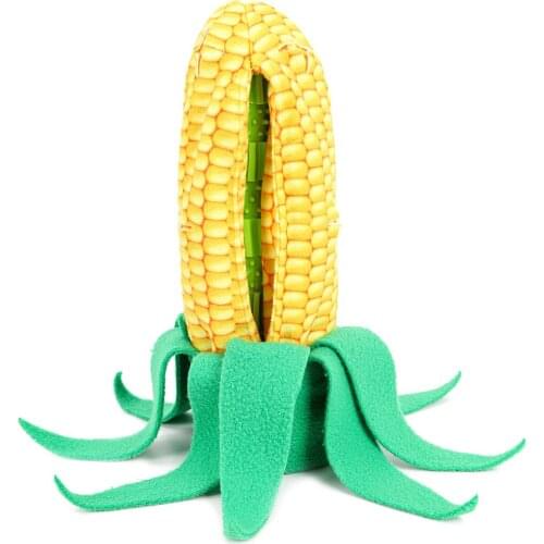 Pet Dog Snuffle Mat Corn Shape Fleece Pad Slow Feeder Toys Sniffing Training Fleece Pad Pet Supply Nosework Puzzle Toy