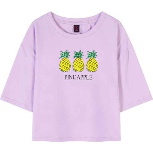 Crop Top T Shirt Basic Graphic T Shirts Vintage Streetwear Female Tops Sexy Short Sleeve Top Cotton Women Funny Girls Tees