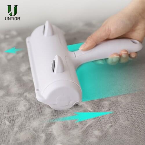 UNTIOR Pet Hair Removel Roller Remover Cleaning Brush Dog Cat Animals Hair Brush Car Clothing Couch Sofa Carpets Comb Dog Brush
