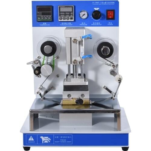 ZY-RM3 Pneumatic Hot Foil Stamping Machine Automatic Date Coding Machine Leather Embossing LOGO Branding Printing Machine