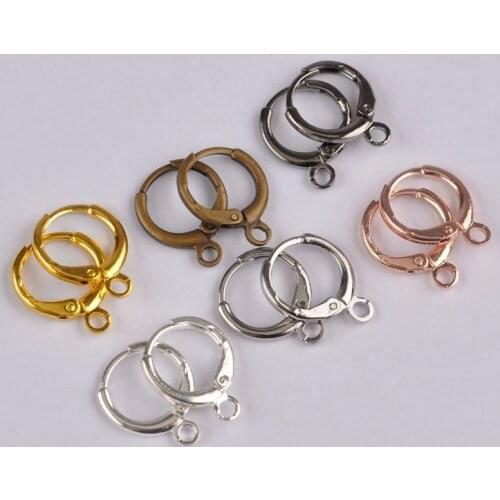 1000pcs 15mm Korean Small Hoop Earring Findings Earring Hooks Ear Ring Hooks Earrings DIY Handmade Beading Materials Wholesale