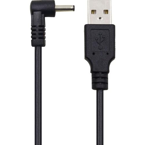 50pcs USB A to DC 3.5 mm/1.35 mm 5 Volt DC Barrel Jack Power Cable type M 1m 3 feet