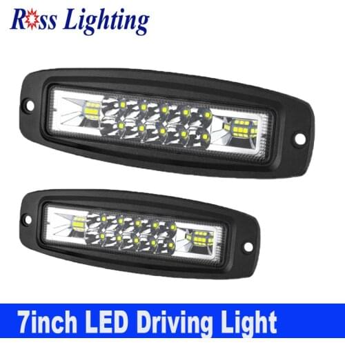 7 Inch Car Flush Mount LED Pod Combo Work Light Bar Auto Led Driving Reversing Lamp ATV SUV Truck Off-road Vehicles 12V 24V
