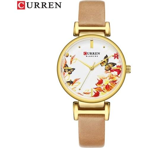 Top Brand CURREN Luxury Ladies Watches Fashion Creative Dial Quartz Watch Women Waterproof Elegant Montre Femme Relogio Feminino