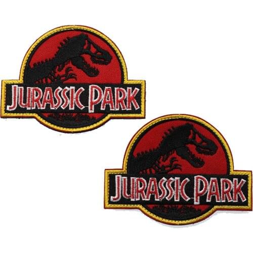Dinosaur 3D Embroidered Armband Jurassic Park Personality Badge Clothing Backpack Hat Jacket Jeans Fashion Decorative Patch