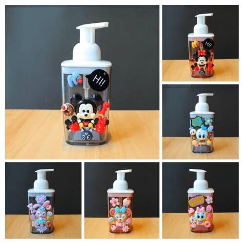 Disney Mickey Mouse Minnie PS Pressed Hand Sanitizer Bottle Cute Cartoon Shower Gel Laundry Liquid Dishwashing Liquid Bottle