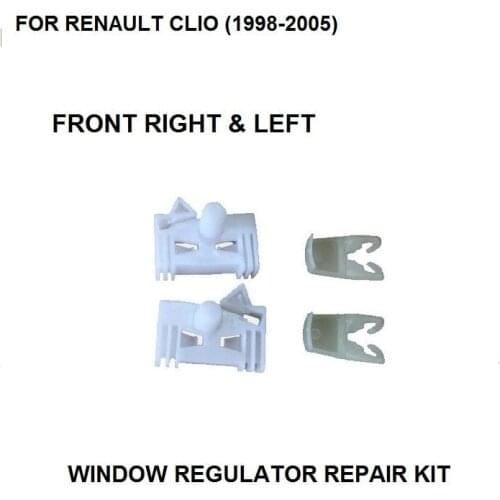 FOR RENAULT CLIO (1998-2005) WINDOW REGULATOR REPAIR CLIP FRONT RIGHT & LEFT Plastic Clips
