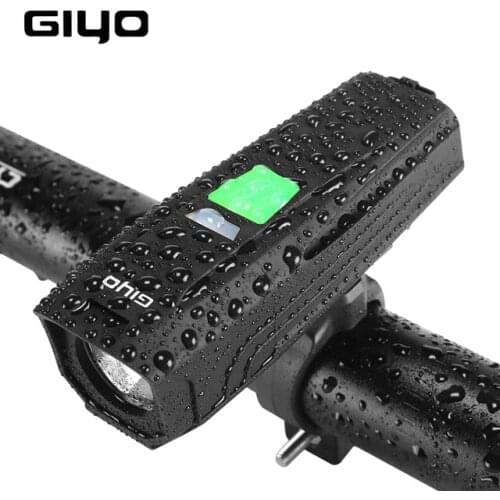 GIYO T6 LED Bike Flashlight USB Rechargeable Waterproof Headlight Bicycle 450Lm Strong Lamp Bike Light Front Handlebar Lantern