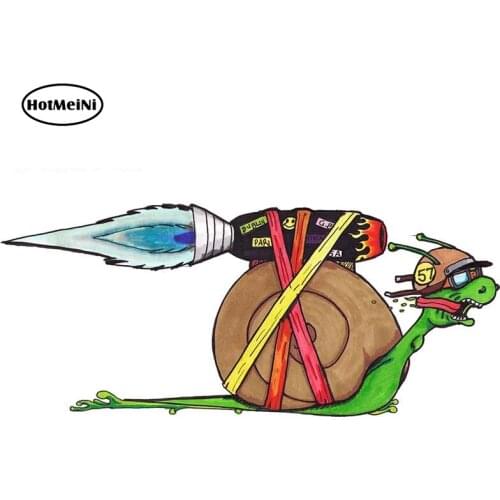 HotMeiNi 13cm x 5.6cm for Turbo Snail Car Stickers and Decals for Levante Car Wrap Laptop Motorcycle JDM Vinyl Sticker