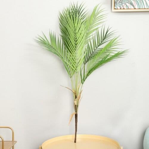 Artificial Palm tree branches wild faux foliage palm leaves plants for home living room wedding decoration jungle party decor
