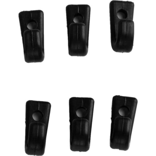 Kayak J Hooks - 6pcs Nylon Lashing Hook / Bungee Hook For Kayak Canoes Boat