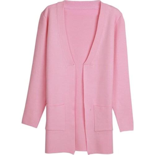 Poncho Cardigan Feminino Ohclothing Free Shipping 2020 Spring And Autumn Womens Top Medium-long Cardigan Outerwear Sweater