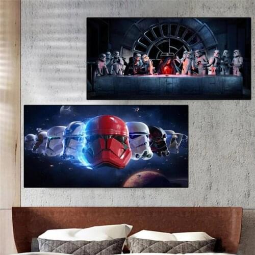 Emperor Palpatine Last Supper Star Wars Art Figure Painting Posters And Prints Movie Canvas Wall Pictures Living Room Home Decor