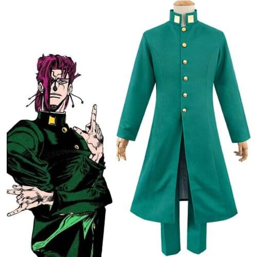 JoJo Anime Cosplay JoJos Bizarre Adventure Cosplay Noriaki Kakyoin Cosplay Costumes Outfits Suits Halloween Carnival Costumes