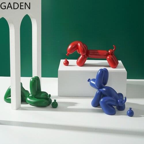 Creative Balloon Dog Ornaments Resin Animal Sculpture Statue Abstract Art Decoration Living Room Home Decoration Accessories