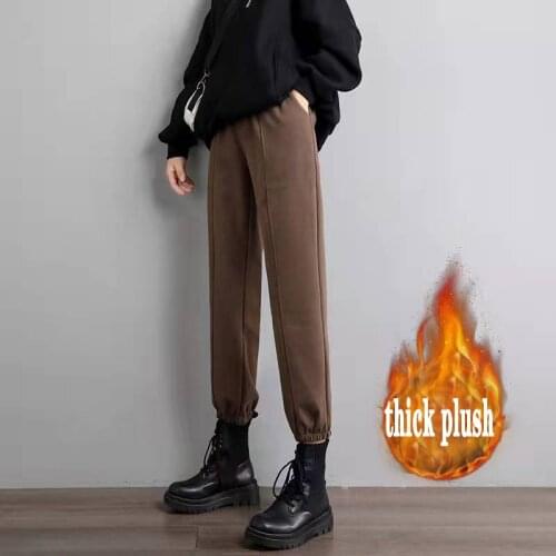 Женские бархатные брюки Lucyever China At AliExpress