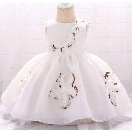 2021 New Eugene Yarn Baby Dress Baby Dress Dress Sweet Flower Princess Dress Poncho Wedding Dress