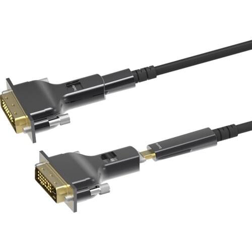 DVI Fiber Cable 1080P@60Hz DVI-D 24+1 HD Video Cable AOC Active DVI Optical Cable Fiber, for Computer Projector HDTV Display