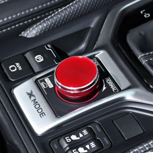 QHCP Car Air Condition Panel Ring Sticker AC Knob Cover CD Audio Stereo Button Circle Metal Alloy For Forester 2019 XV 2018-2019