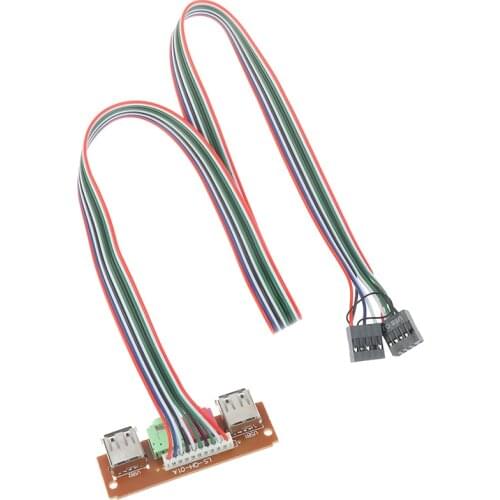 2 USB 2.0 PC Computer Case Front Panel USB Audio Jacks Port Desktop PC USB Extension Wire For Microphone Earphone Cable Cord