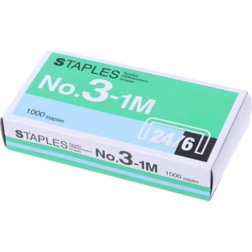 P82F 1000Pcs/Box 24/6 Metal Staples For Stapler Office School Supplies Stationery New