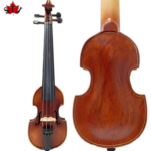 Rare special and nice tiny pocket violin,rosewood (Mexico cocobolo)violin #14974