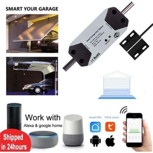 Smart Garage Door Opener APP Voice Romote Controller WiFi Switch Work With Alexa Echo Google Home SmartLife Tuya Smart Control