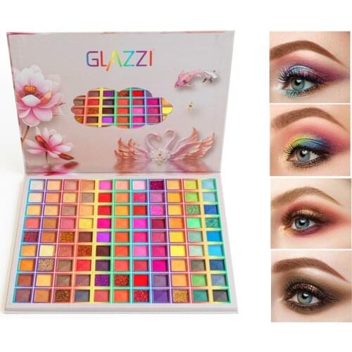 Spotlight 99 Color Eye Shadow Palette Colorful Artist Shimmer Glitter Matte Pigmented Powder Pressed Eyeshadow Makeup