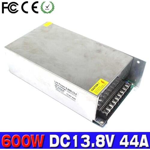 Universal 13.8V 44A 600W Switching Power Supply Transformer 110 220V AC to DC13.8V For LED Strip lamp Lighting CNC CCTV MOTOR