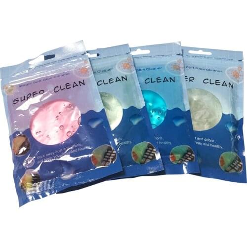 80g Magic Glue Car Cleaning Soft Powder Compound Cleaner Clean Gel Slimy Car Clean For Phone Laptop Keyboard Cleaner Tool